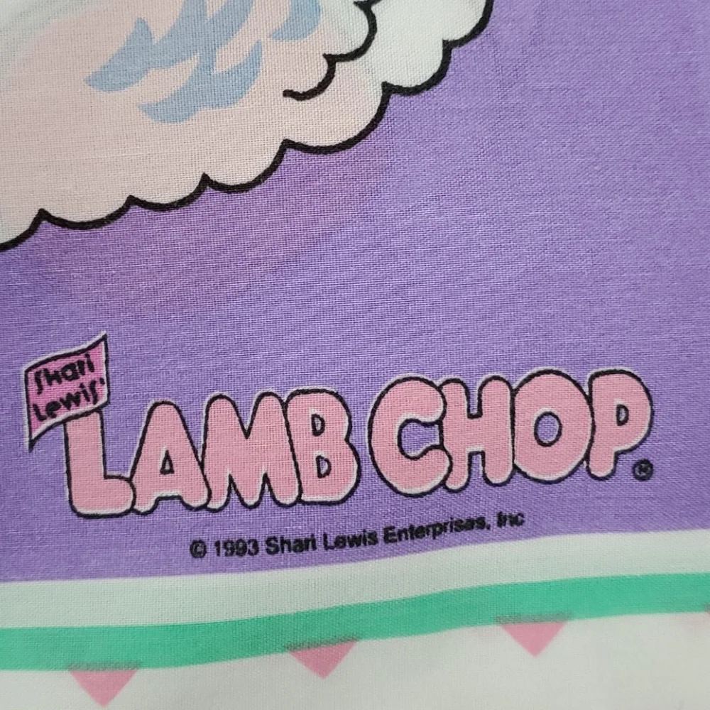 Vintage 1993 Lamb Chop pillow case standard kids